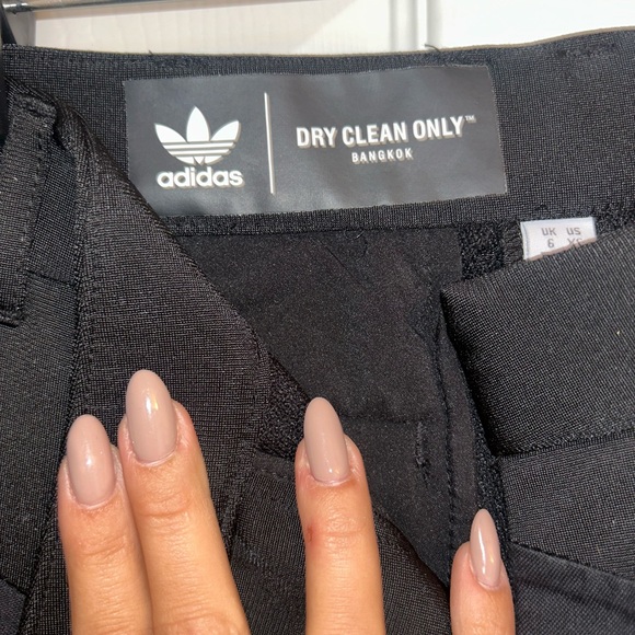 Adidas Black pants with White Logo - Picture 3 of 4